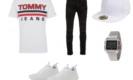 Zestaw #5: T-Shirt Tommy Hilfiger i czarne jeansy
